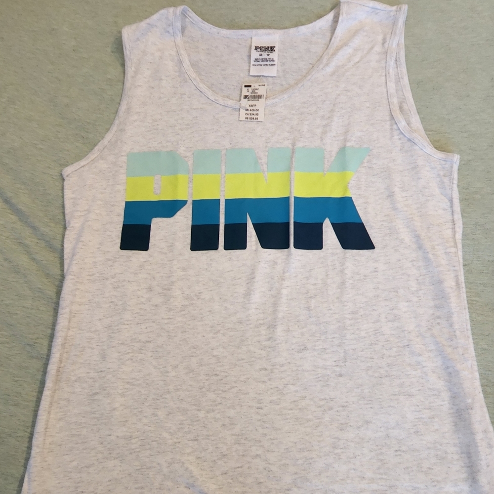 PINK CAMPUS TANK XS